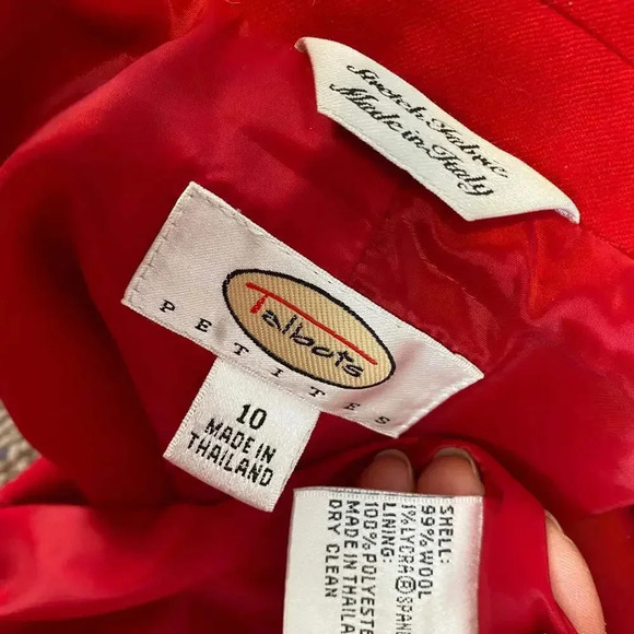 Vintage Talbots Y2K Wool Blend 1 Button Blazer Jacket Women 10P Pockets - Picture 4 of 6